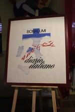 Agostino Bonalumi Litografia su carta 1970