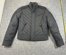 Daniele Alessandrini Giacca Uomo Stile Biker High End Designer Grigio Taglia M/L