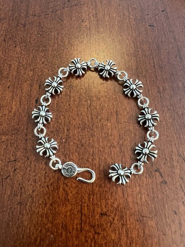 Bracciale uomo cromato cuori - cromato,