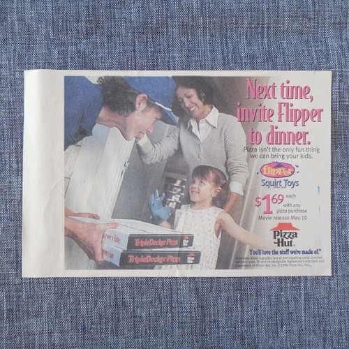 Pizza hut flipper - hut, 1996