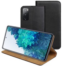 Custodia IN Vera Pelle per Samsung Galaxy S20 FE 5G Libro Protettiva Cover