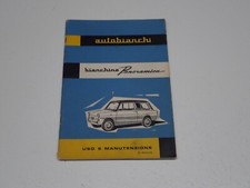 AUTOBIANCHI BIANCHINA PANORAMICA LIBRETTO USO E MANUTENZIONE 1960
