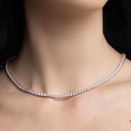 Collana tennis argento - tennis,