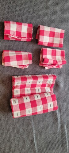Gingham tovagliette picnic - tovagliette, e