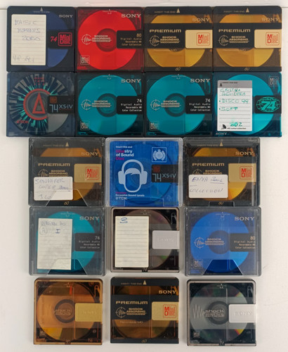 Lotto minidisc incisi - incisi,