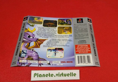Jaquette spyro sony ps1 - spyro, 2