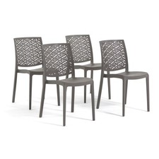 Sedie da Giardino Impilabili in Resina con Fibra di Vetro – Modello ZORA