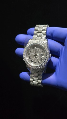 Orologio moissanite cassa e - orologio,