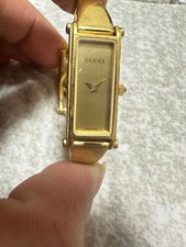 Gucci 1500L Gold Rectangular