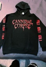 Felpa con Cappuccio Size L Cannibal Corpse Kill Brutal Death Metal Vintage