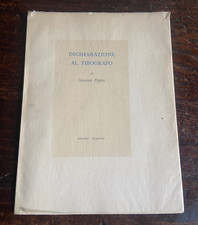 Papini G. Dichiarazione al
