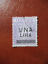 REGNO D'ITALIA 1925 SERV. COMMISSIONI FRANCOBOLLO USATO N. 6 VAL CAT. € 100 (AA)