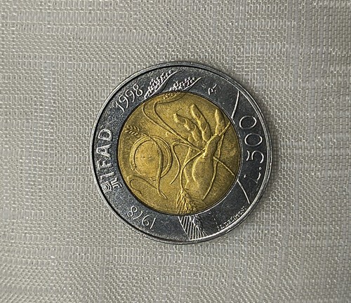 Moneta 500 lire - moneta, commemorativa