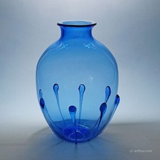 Grande vaso Vetro Soffiato in vetro di Vittorio Zecchin attr. Murano 1924