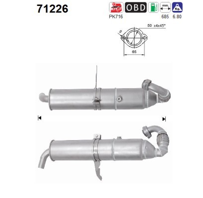 71226 catalizzatore per - as,