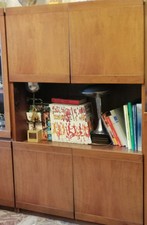 CREDENZA IN LEGNO FIORENZA Di Tito AGNOLI PER MOLTENI ANNI '70