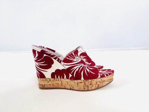Mules talon compensé - , floral