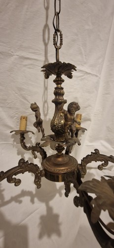 Lampadario antico ottone - lampadario, in