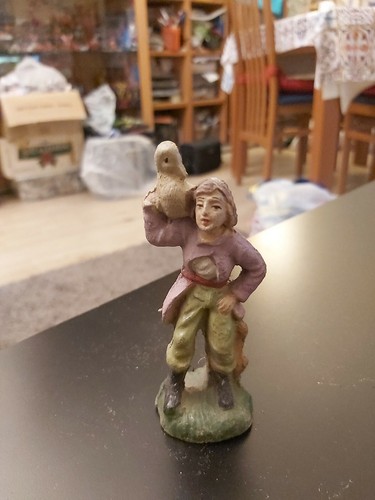 Vecchia statuina presepe - statuina,