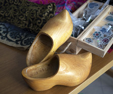 Zoccoli olandesi in legno fatti a mano Vintage handmade Dutch wooden clogs 