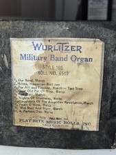 Wurlitzer 165 band organ roll - 165,