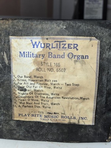 Wurlitzer 165 band organ - 165,
