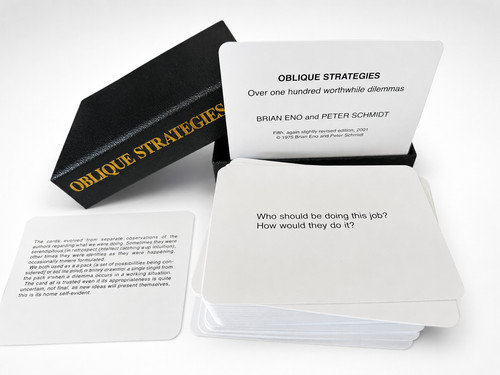 Oblique strategies brian eno - brian, &
