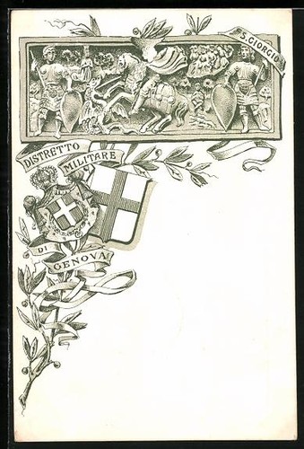 Cartolina distretto militare - cartolina,