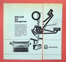 C567-Advertising Pubblicità-1959 - OLIVETTI 82 DIASPRON A CARRELLO INTEGRATO