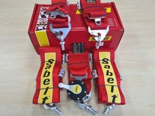 Imbracatura Sabelt 6 punti - ROSSO - corsa / rally / deriva / pista / strada / cintura di sicurezza 