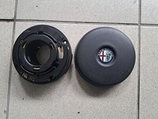 PULSANTE CLACSON + SUPPORTO VOLANTE ALFA ROMEO 75 PRIMA SERIE - 90 ORIGINALE 
