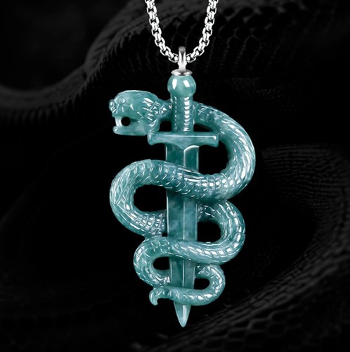 Collana ciondolo serpente - collana,