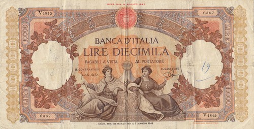 Lire 000 regine del - lire, mare