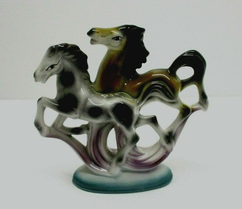 Coppia cavalli ceramica - in,