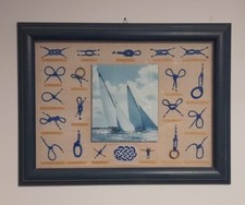 Handcraft quadro nautico artigianale con nodi marinari ship 