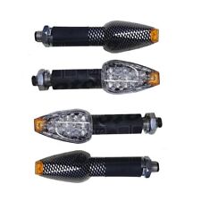 Kit 4 Frecce Indicatori di direzione Led in Carbonio Carbon Look Omologate Moto