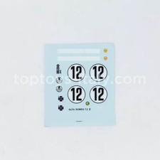 Waterslide Decals Slot Car UNICAR Alfa Romeo Giulia TZ2 1:24 decalcomanie