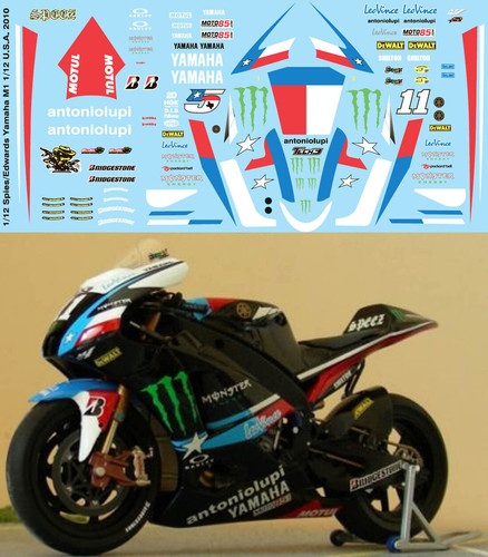 Decals per yamaha - 1/12, m1