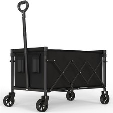 Carrello Festival 65L Carrello Pieghevole su Ruote Shopping Campeggio Picnic Giardino Spiaggia