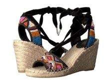 Ash Paola Women's Beaded Wedge Espadrille Size EU 37 US 6.5 - 7