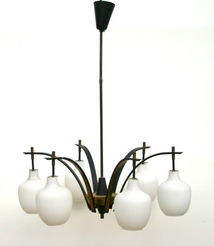 Lampadario anni 6 luci - 6,