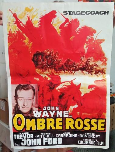 Ombre rosse locandina poster - rosse,