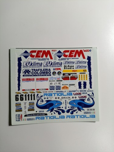 Decals renault clio - 1/43,