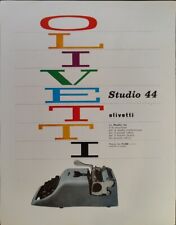 OLIVETTI STUDIO 44 macchina da scrivere 1960 Pubblicità originale 1 pagina XY
