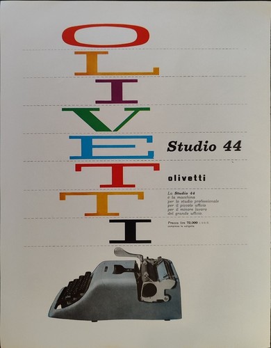 Olivetti studio macchina - studio, da