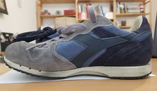 Sneakers Diadora Heritage Trident sw numero 42 Grigio e blu scamosciate