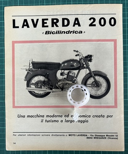 Rara pubblicità moto - pubblicità,