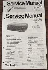 Technics SU-V7X Amplifier - Service Manual + Supplement-Original