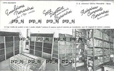 CARTA ASSORBENTE PIERANDREI RABARBARO MAGAZZINO LABORATORIO CHIMICA ROMA 1940