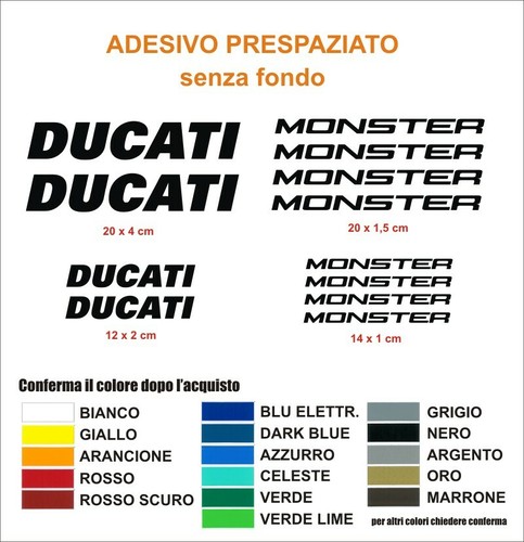 Adesivi ducati monster - monster, 12